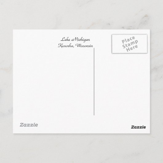 Kenosha, Wisconsin Briefkaart (Achterkant)