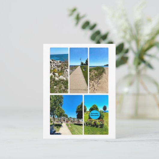 Kenosha, Wisconsin Briefkaart (Staand voorkant)