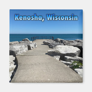 Kenosha, Wisconsin op Lake Michigan Magneet