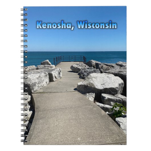 Kenosha, Wisconsin op Lake Michigan Notitieboek (Voorkant)