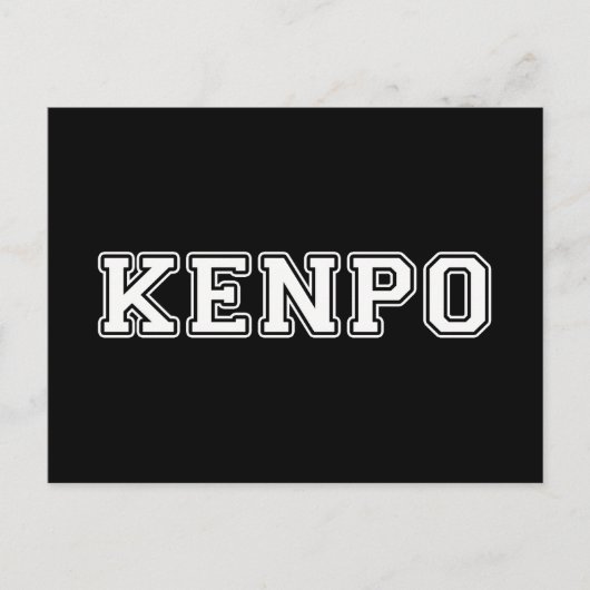Kenpo Briefkaart (Voorkant)
