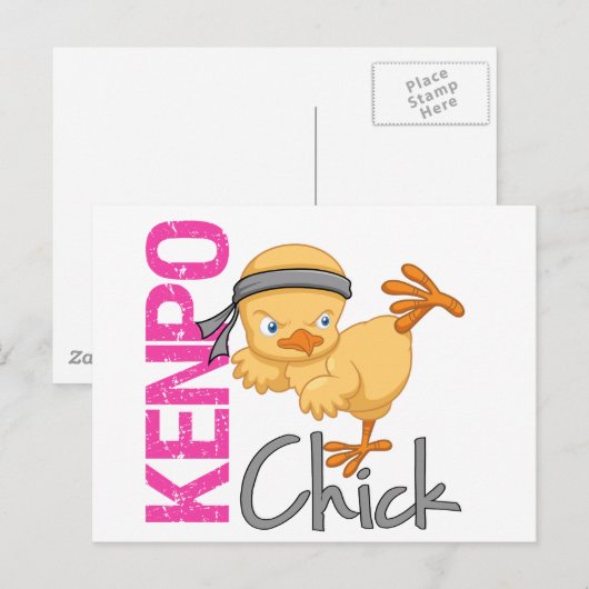 Kenpo Chick Briefkaart (Voorkant / Achterkant)