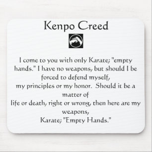 Kenpo Creed Muismat