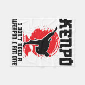 Kenpo Fighter Weapon Kenpo instructeur Karate Mart Fleece Deken (Voorkant (Horizontaal))