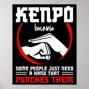 Kenpo Fighter Weapon Kenpo instructeur Karate Mart Poster