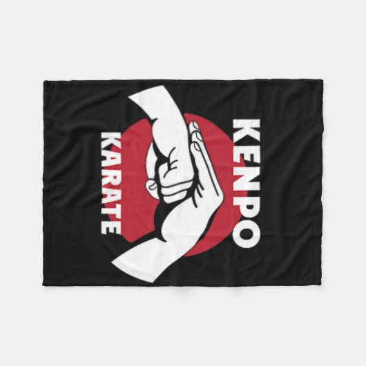 Kenpo Karate 1 Fleece Deken (Voorkant (Horizontaal))
