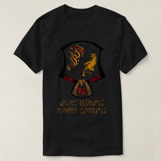 Kenpo Karate Brown 1st Belt Gezegde T-shirt (Design voorkant)