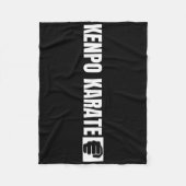 Kenpo Karate Coach verontruste Amerikaanse Ken Fleece Deken (Voorkant)