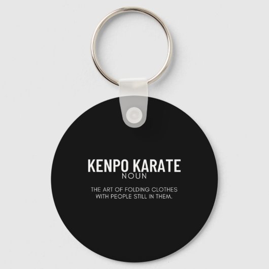 Kenpo Karate Definitie Grappig Amerikaans Kenpo Sleutelhanger (Voorkant)