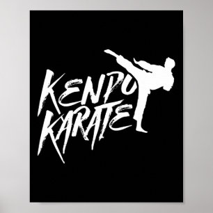 Kenpo Karate Fighter bespaart vechtsporten Poster