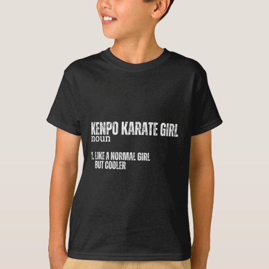 Kenpo Karate Girl Definitie Grappige Vrouwen Ameri T-shirt (Voorkant)