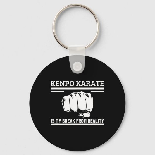 Kenpo Karate is mijn breuk met de realiteit Grappi Sleutelhanger (Voorkant)