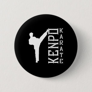 Kenpo Karate Japan Defence Fighter Coach Martial A Ronde Button 5,7 Cm