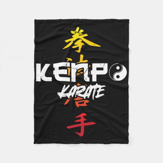 Kenpo Karate Karate Fleece Deken (Voorkant)