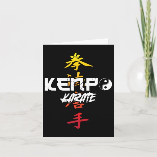Kenpo Karate Karate Kaart (Voorkant)