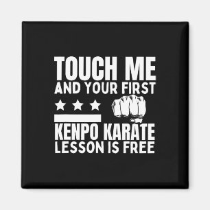 Kenpo Karate les voor gratis coach Funny American Magneet