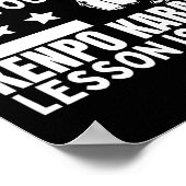 Kenpo Karate les voor gratis coach Funny American Poster (Hoek)