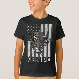 Kenpo Karate Martial Arts Amerikaanse Vlag Vrouwen T-shirt
