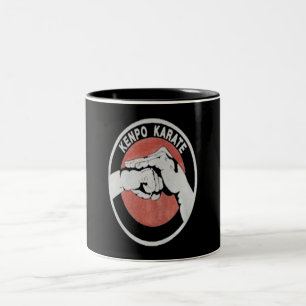 Kenpo Karate Martial Arts Custom Gift Tweekleurige Koffiemok