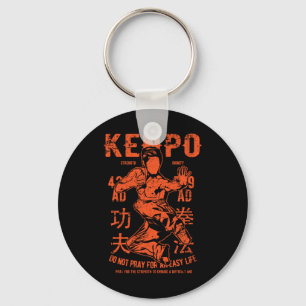 Kenpo Karate Martial Arts Retro Style Dist Sleutelhanger