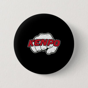 Kenpo Karate Martial Arts zelfverdediging vuist Ronde Button 5,7 Cm