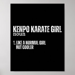 Kenpo Karate Meisje Definitie Grappige Vrouwen Ame Poster