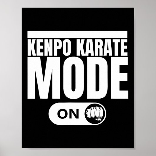 Kenpo Karate Mode On Funny American Kenpo 1 Poster (Voorkant)