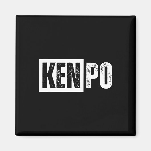 Kenpo Karate ontsteld Magneet (Voorkant)