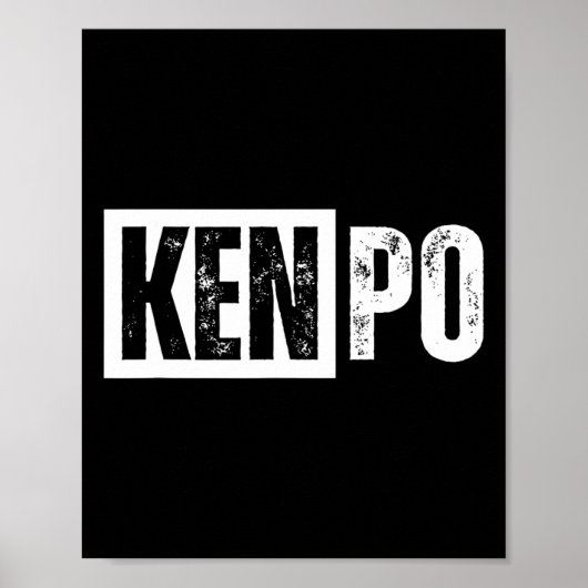 Kenpo Karate ontsteld Poster (Voorkant)