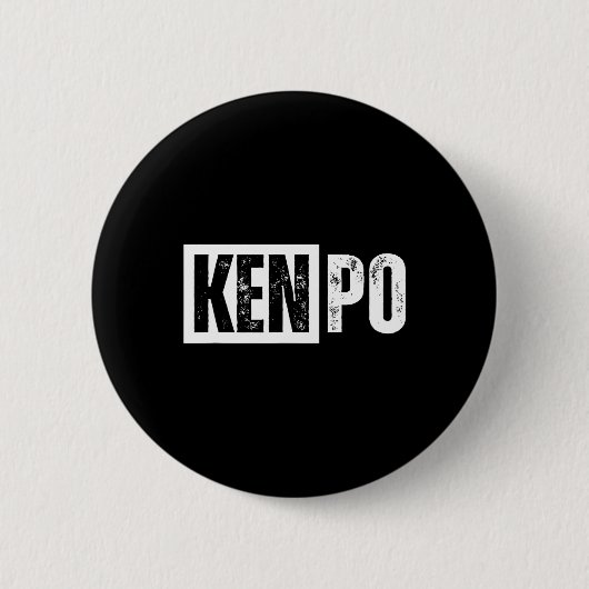 Kenpo Karate ontsteld Ronde Button 5,7 Cm (Voorkant)