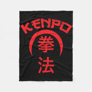 Kenpo Karate Ontwerp Japanse Lettering Martial Art Fleece Deken