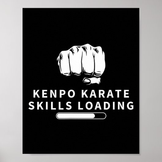 Kenpo Karate Skills Loading Funny American Kenpo 1 Poster (Voorkant)