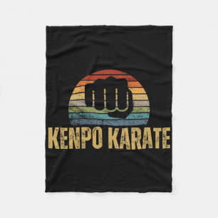 Kenpo Karate Vintage Retro 70s Design Grappig Amer Fleece Deken