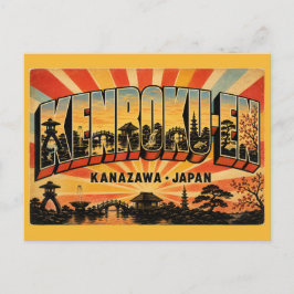 Kenroku-en tuin Kanazawa Japan Drie Grote  Briefkaart