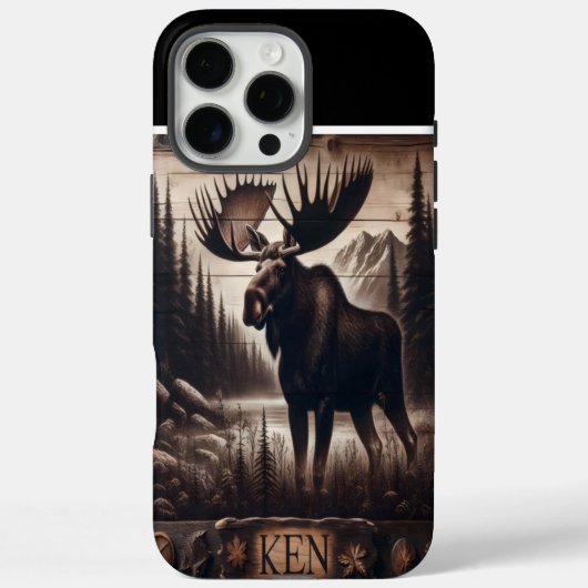 Ken's Moose Wood Art Case-Mate iPhone Case (Achterkant)