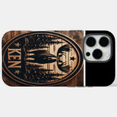 Ken's Moose Wood-teken Case-Mate iPhone Case (Achterkant (horizontaal))