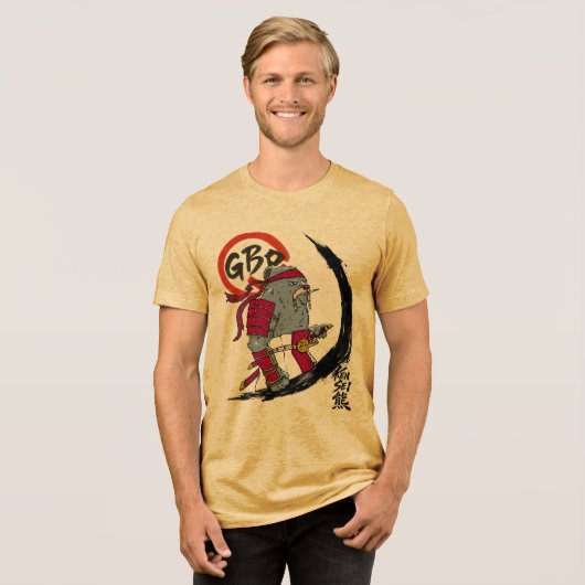 Kensei Bear II Tri-Blend Shirt (Voorkant volledig)