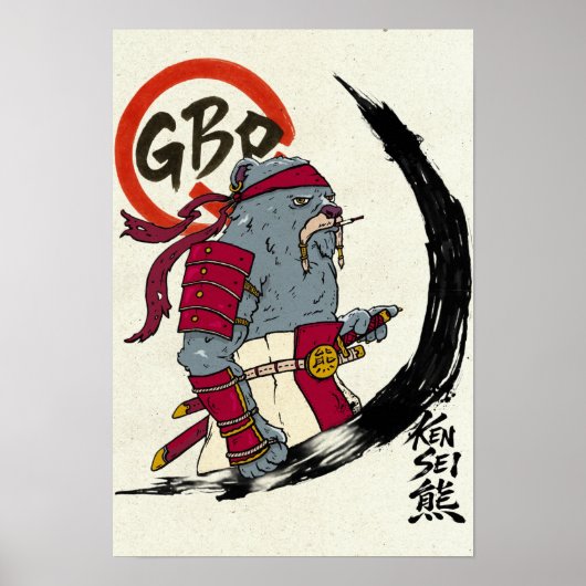 Kensei Beerrol Poster (Voorkant)