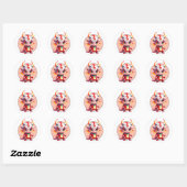 Kensi Baby Draak Ronde Sticker (Vel)