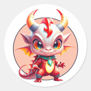 Kensi Baby Draak Ronde Sticker