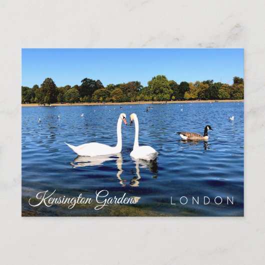 Kensignton Gardens Pond | Koninklijk Park LONDON U Briefkaart (Voorkant)