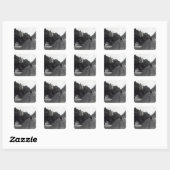 Kensington High Street, Londen Vierkante Sticker (Vel)