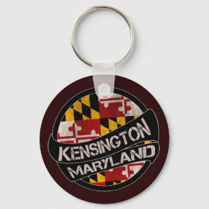 Kensington Maryland vlag sleutelhanger