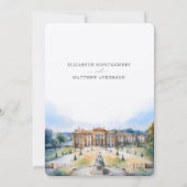 Kensington Palace Gardens Londen UK Bruiloft Kaart (Achterkant)