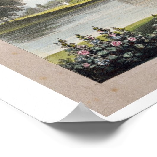 Kensington Palace (kleurenlitho) Poster (Hoek)