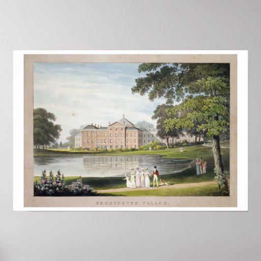 Kensington Palace (kleurenlitho) Poster (Voorkant)
