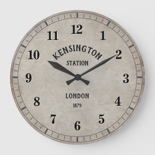 Kensington Station Londen klok (Voorkant)