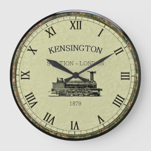 Kensington Station ~ Steam Engine ~ London England Grote Klok