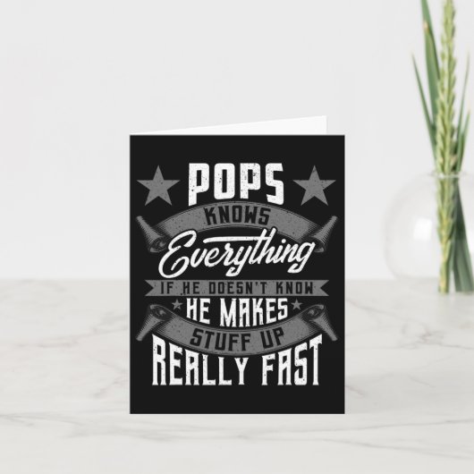 Kent alles Grappige Poppen Vaders Dag Cadeaus Kaart (Voorkant)