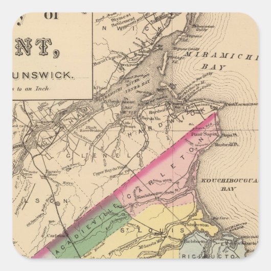 Kent Co, NB Vierkante Sticker (Voorkant)